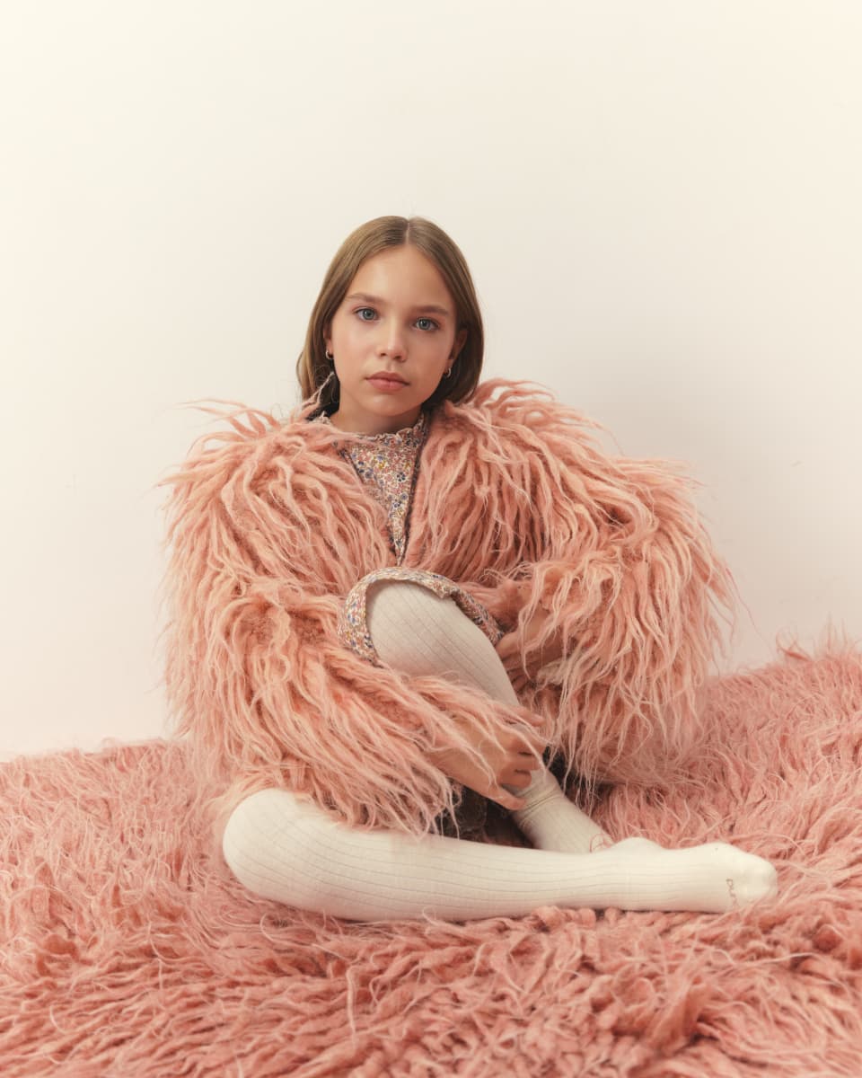 Гуня дитяча рожева -8