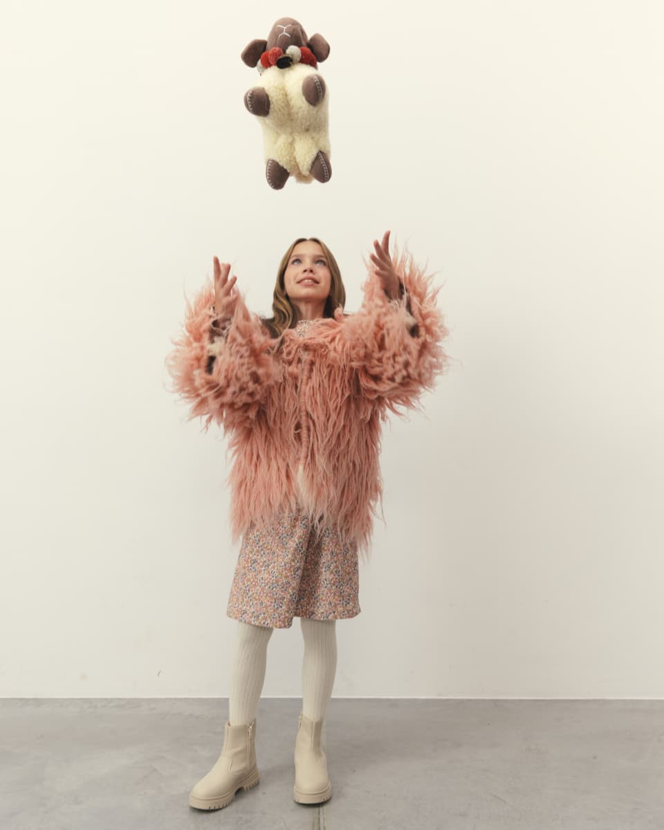 Гуня дитяча рожева -10