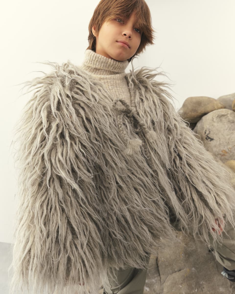 Гуня дитяча сіра -0