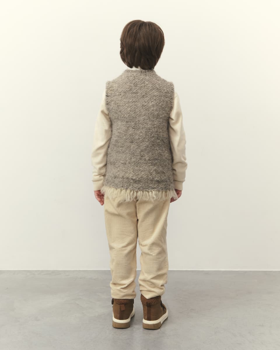 Безрукавка дитяча сіра -1