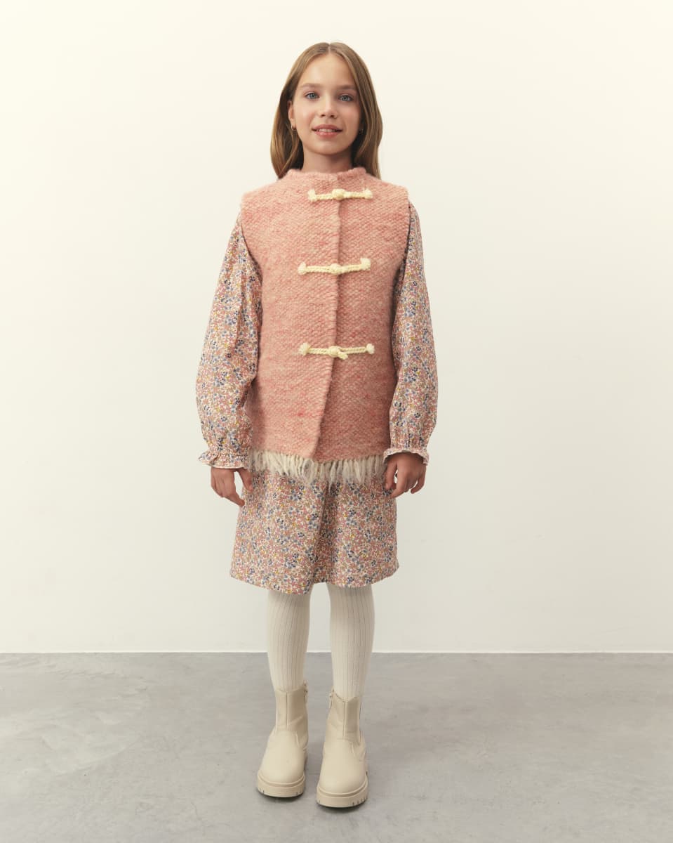 Безрукавка дитяча рожева -4