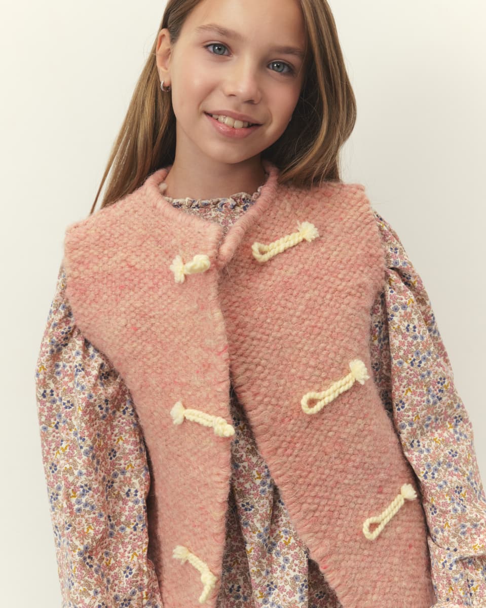 Безрукавка дитяча рожева -0