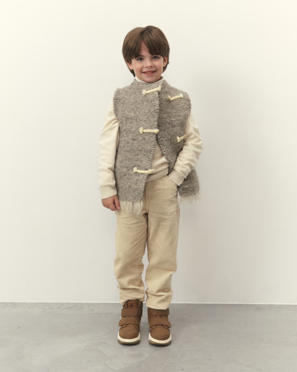 Безрукавка дитяча сіра -0