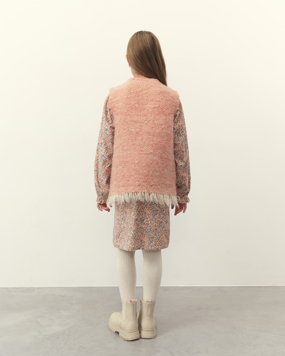 Безрукавка дитяча рожева -5