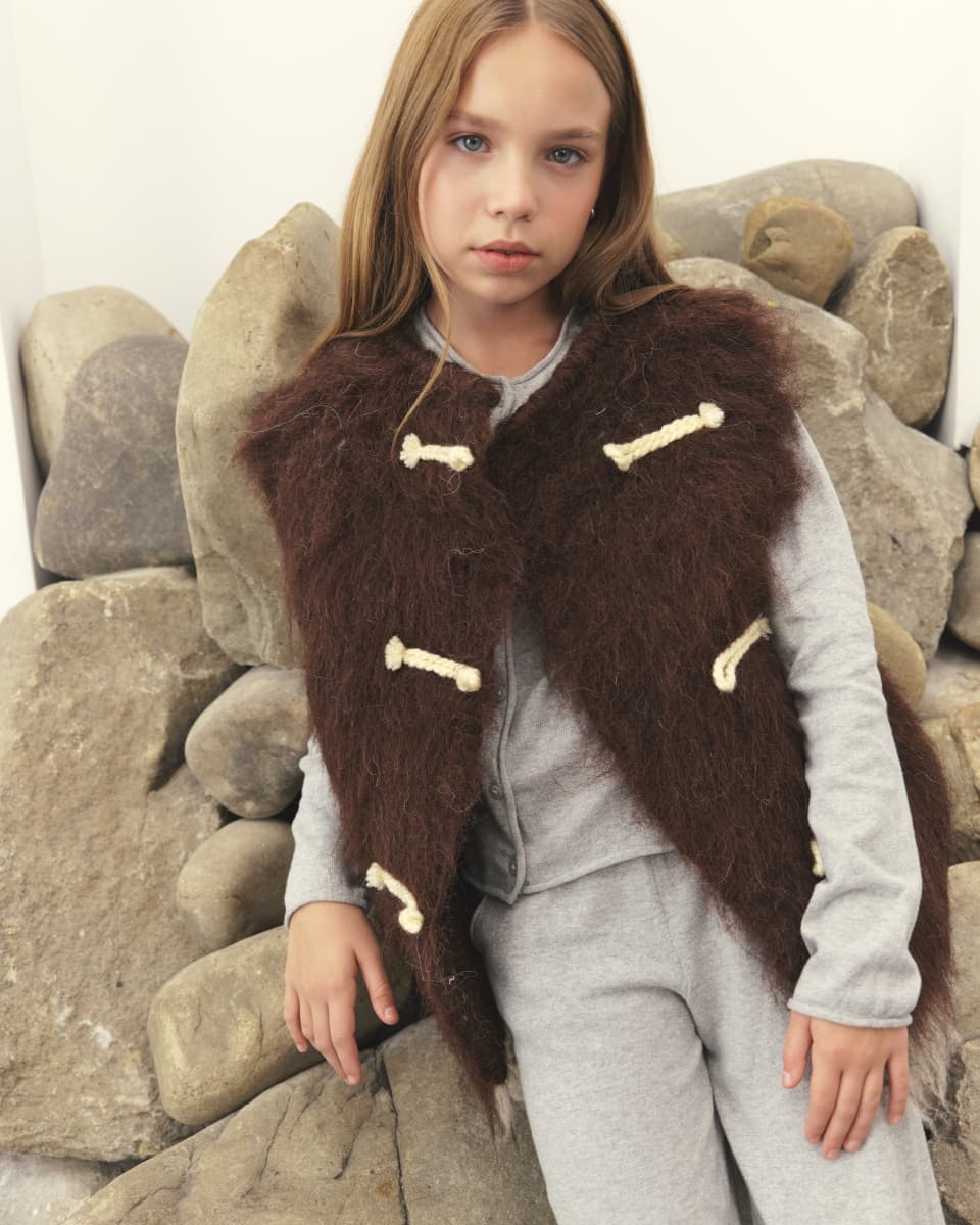 Безрукавка дитяча коричнева-5