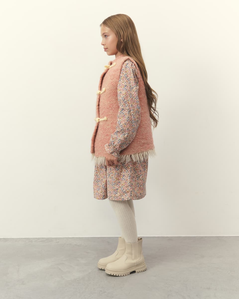 Безрукавка дитяча рожева -3