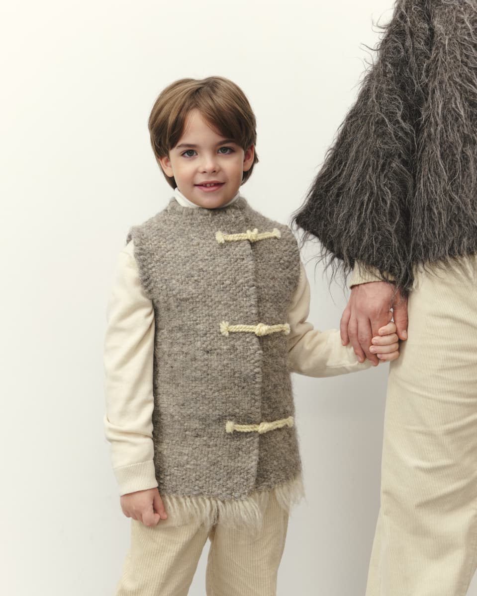 Безрукавка дитяча сіра -8